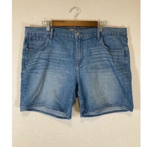 Classic Old Navy Women 16 Blue Sweetheart Medium Wash Stretch Denim Shorts